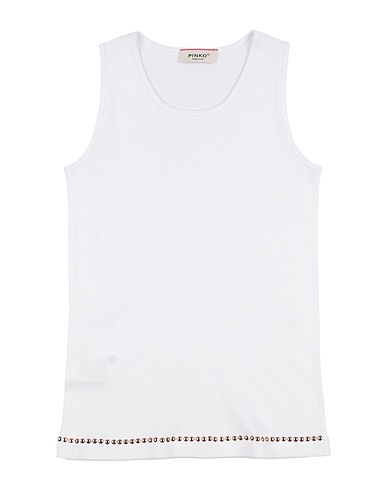 PINKO UP T-shirt White 95% Cotton, 5% Elastane
