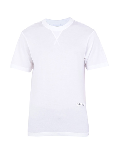 CALVIN KLEIN T-shirt White 100% Cotton