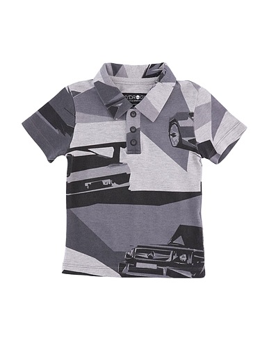 HYDROGEN Polo shirt Light grey 100% Cotton