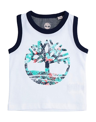 TIMBERLAND T-shirt White 100% Cotton, Elastane