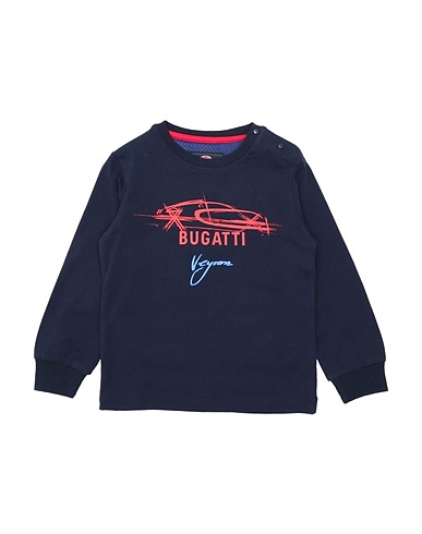 BUGATTI T-shirt Midnight blue 95% Cotton, 5% Elastane