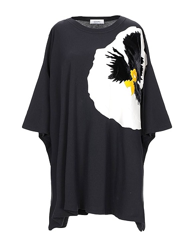 VALENTINO GARAVANI T-shirt Black 100% Cotton, Viscose, Silk, Wool