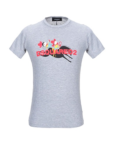 DSQUARED2 T-shirt Light grey 88% Cotton, 12% Viscose