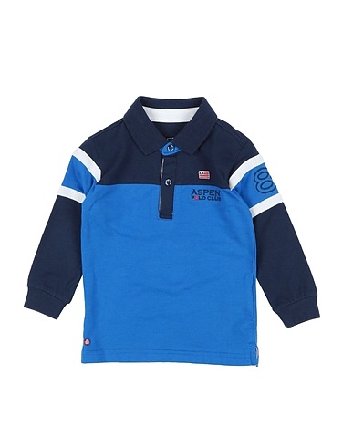 ASPEN POLO CLUB Polo shirt Bright blue 95% Cotton, 5% Elastane