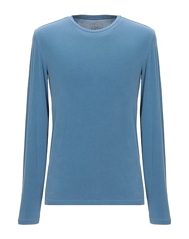 MAJESTIC FILATURES T-shirt Pastel blue 94% Cotton, 6% Elastane