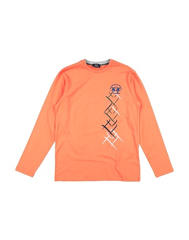 LA MARTINA T-Shirt Orange 95% Baumwolle, 5% Elastan