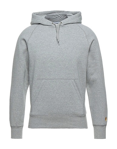 CARHARTT Hooded track jacket  Light grey 58% Cotton, 42% Polyester