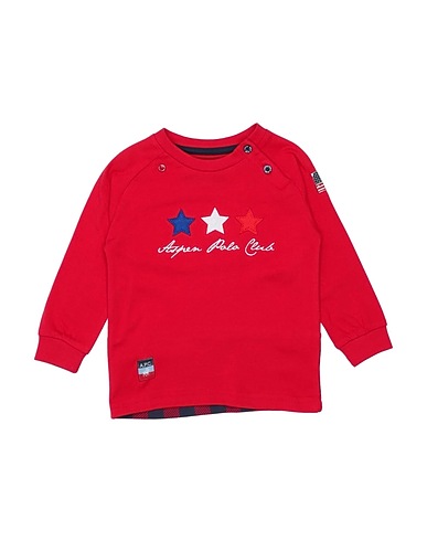 ASPEN POLO CLUB T-shirt Red 95% Cotton, 5% Elastane