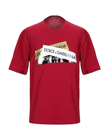 DOLCE&GABBANA T-Shirt Bordeaux 100% Baumwolle