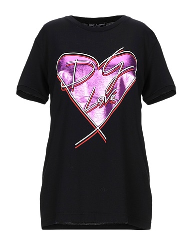 DOLCE&GABBANA Ｔシャツ ブラック コットン 100%