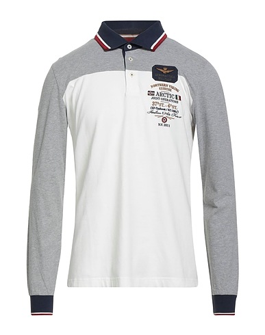 AERONAUTICA MILITARE Polo Blanc cassé 100% Coton