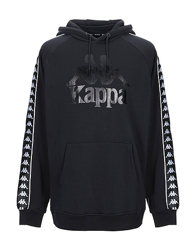 KAPPA Hooded track jacket  Black 60% Cotton, 40% Polyester