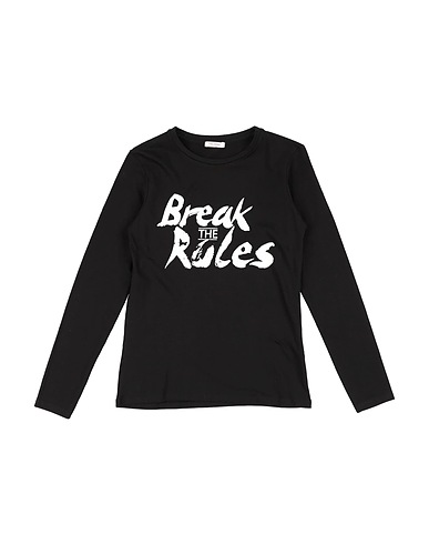 FRACOMINA MINI T-shirt Black 96% Cotton, 4% Elastane