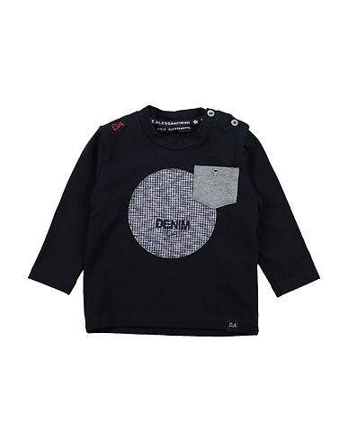 DANIELE ALESSANDRINI T-shirt Midnight blue 90% Cotton, 10% Elastane