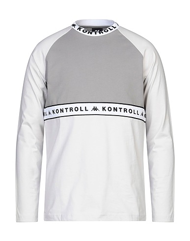 KAPPA KONTROLL T-shirt KONTROLL BANDA
 Grigio chiaro 100% Cotone