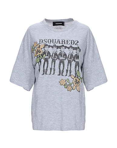 DSQUARED2 T-shirt Grey 88% Cotton, 12% Viscose