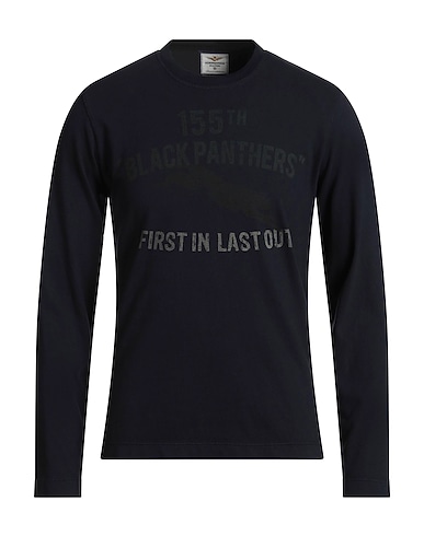AERONAUTICA MILITARE T-shirt Σκούρο μπλε της νύχτας 100% Βαμβάκι