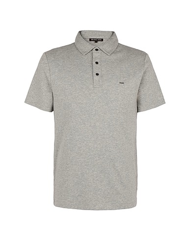 MICHAEL KORS MENS Polo shirt SLEEK MK POLO
 Light grey 100% Cotton