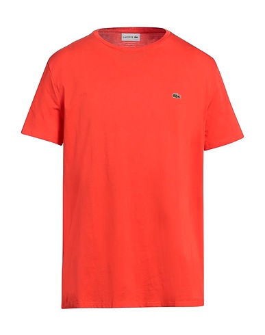 LACOSTE Basic T-Shirt Orange 100% Cotton