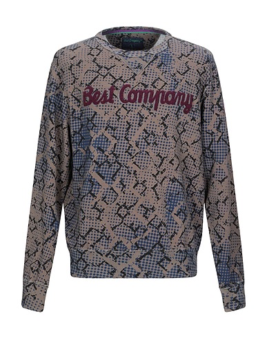 BEST COMPANY Sweatshirt Khaki 100% Cotton