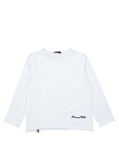 MANUEL RITZ T-shirt White 92% Cotton, 8% Elastane
