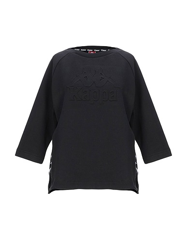 KAPPA Sweatshirt Black 80% Cotton, 20% Polyester