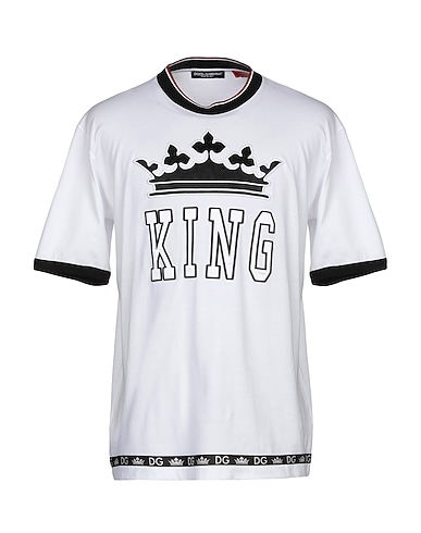 DOLCE&GABBANA Camiseta Blanco 100% Algodón, Poliéster, Viscosa, Elastán