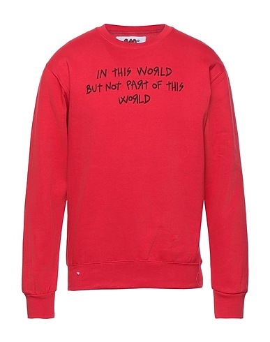 BAD DEAL Felpa Rosso 80% Cotone, 20% Poliestere
