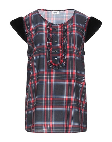 LIU •JO Top Schwarz 100% Polyester, Modacryl