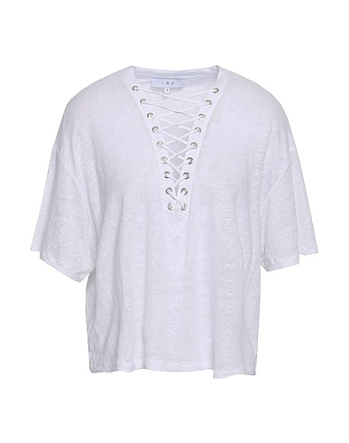 IRO T-shirt White 100% Linen