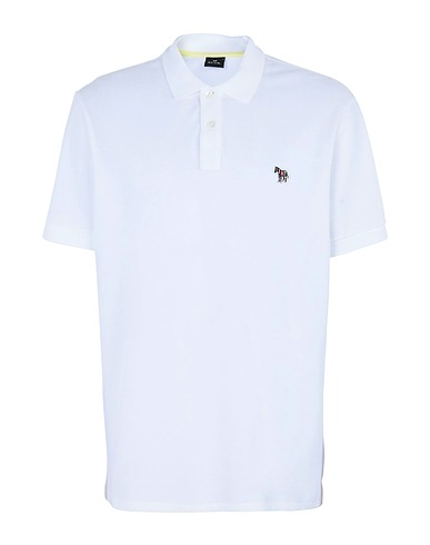 PS PAUL SMITH Polo shirt MENS REG FIT SS POLO SHIRT
 White 100% Organic cotton