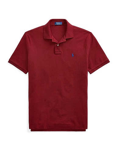 POLO RALPH LAUREN Polo shirt SLIM FIT MESH POLO SHIRT
 Burgundy 100% Cotton