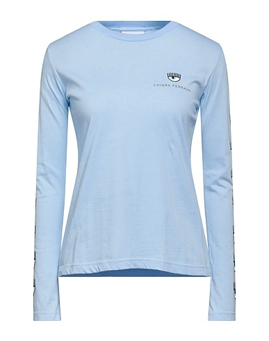 CHIARA FERRAGNI T-shirt Sky blue 100% Cotton