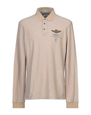 AERONAUTICA MILITARE Polo shirt Khaki 100% Cotton