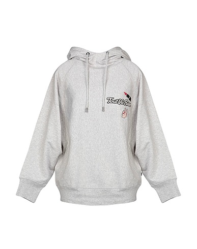 WOOLRICH 트레이닝 상의 그레이 97% 코튼, 3% 엘라스테인