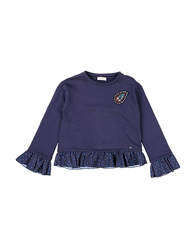 PINKO UP Sweatshirt Midnight blue 100% Cotton, Polyester