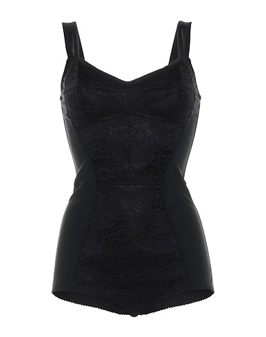 DOLCE&GABBANA Lingerie bodysuit Black 81% Polyamide, 19% Elastane