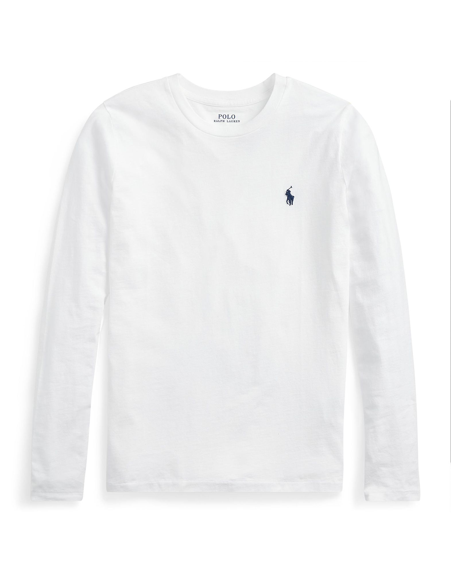 ralph lauren white long sleeve t shirt womens