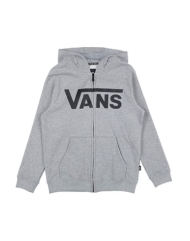 VANS Felpa BY VANS CLASSIC ZIP HOODIE II BOYS Grigio 100% Cotone