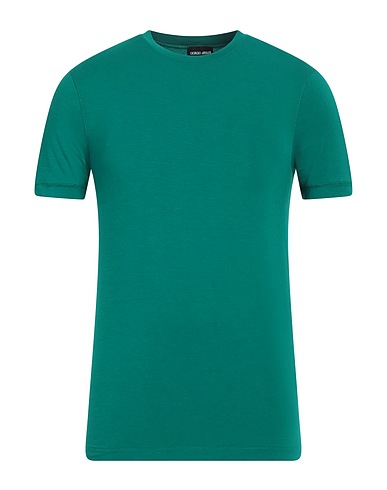 GIORGIO ARMANI T-shirt Verde 90% Viscosa, 10% Elastan
