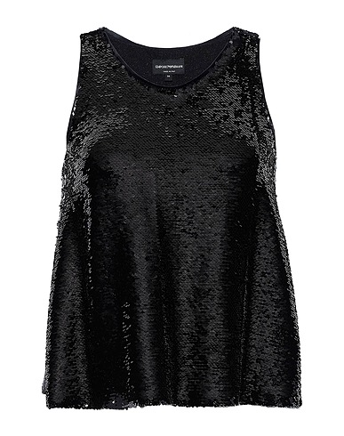 EMPORIO ARMANI Top Black 95% Viscose, 5% Elastane