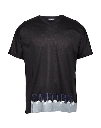 EMPORIO ARMANI T-shirt Black 100% Cotton