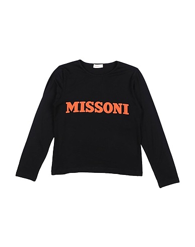 MISSONI KIDS T-shirt Black 90% Viscose, 10% Elastane