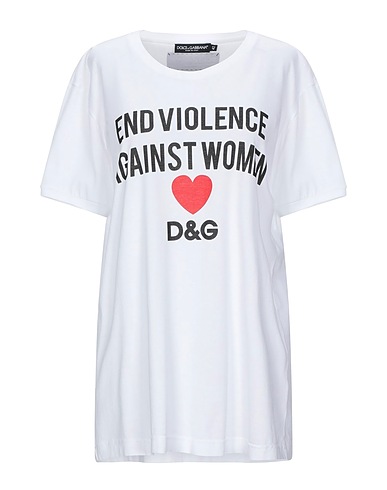 DOLCE&GABBANA T-Shirt Weiß 100% Baumwolle