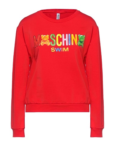 MOSCHINO Sweatshirt SWIM Red 95% Cotton, 5% Elastane