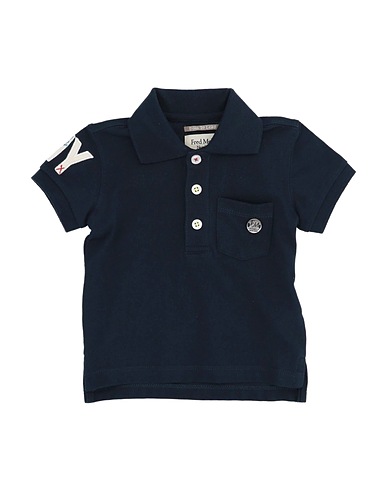 FRED MELLO Polo Blu notte 100% Cotone