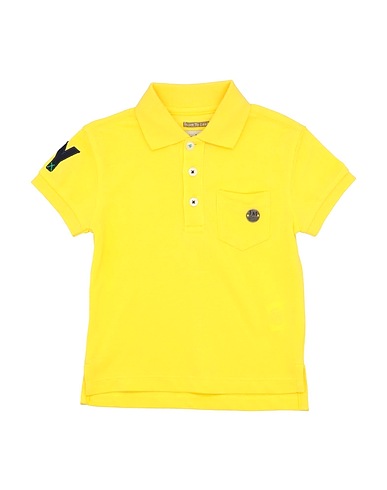 FRED MELLO Polo shirt Yellow 100% Cotton