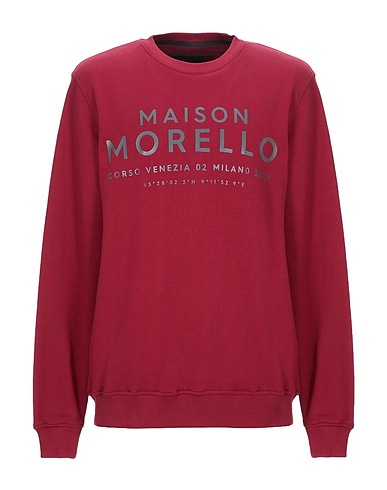 FRANKIE MORELLO Sweatshirt Bordeaux 100% Baumwolle