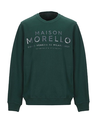 FRANKIE MORELLO Felpa Verde 100% Cotone