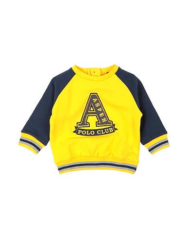 ASPEN POLO CLUB Felpa Giallo 95% Cotone, 5% Elastan